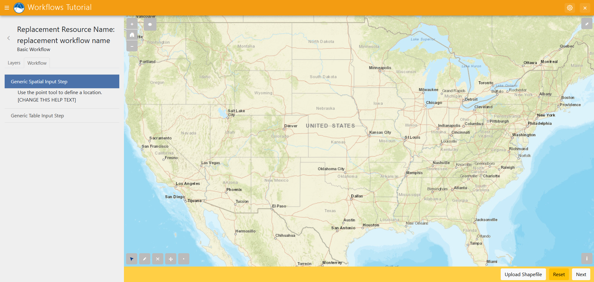 Workflow Steps Showing